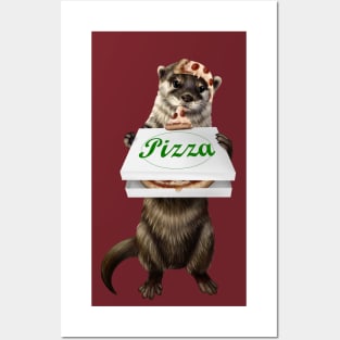 Pizza otter Posters and Art